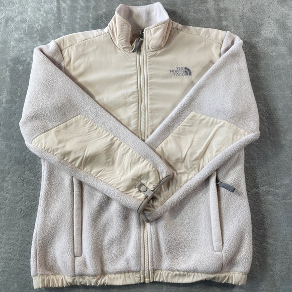 The North Face Jacket Girls Large Pink Fleece Full Zip Polartec School Outdoor - Picture 1 of 11